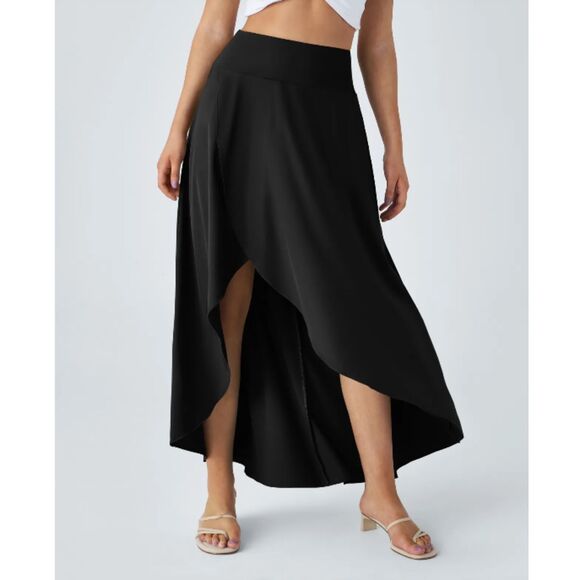 HALARA Dresses & Skirts - Halara High Low Skirt with Built In Shorts Size Large